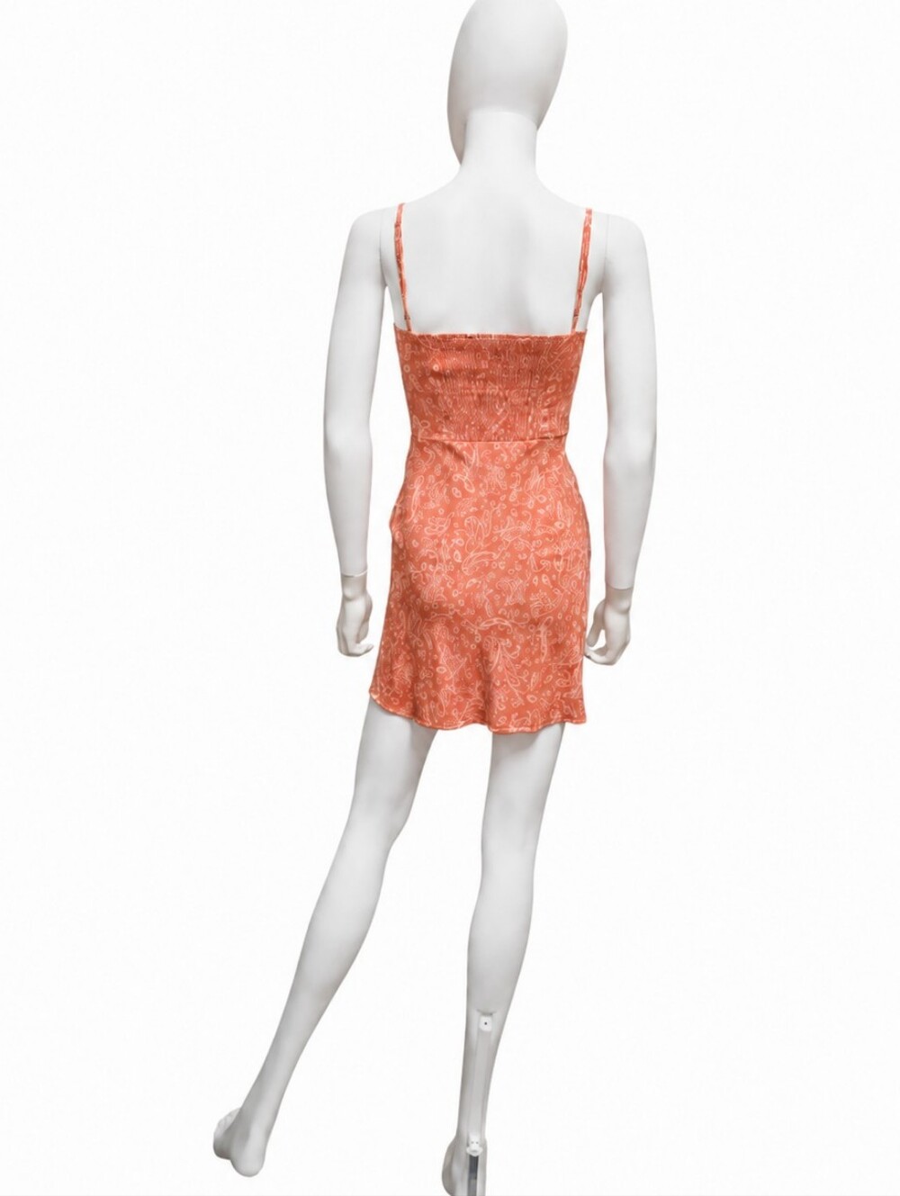 REALISATION PAR | Ines 100% Silk Paisley Print Mini Dress in Size Small - Picture 4 of 6